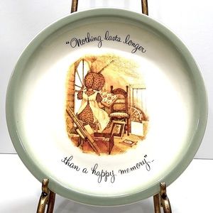 VINTAGE 1972 HOLLY HOBBIE Plate Collector’s Edition “Nothing Lasts Longer”